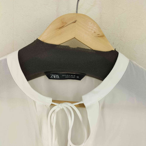 ザラ ZARA フリルスリーブブラウス レディース import:S