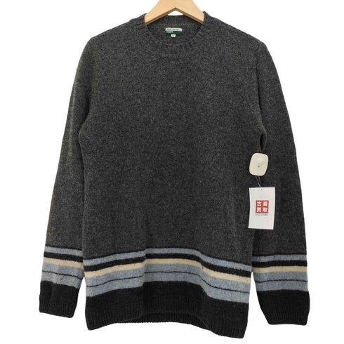 ポールスミスジーンズ Paul Smith JEANS ストライプ デザイン クルーネック ウール ニット メンズ import:M