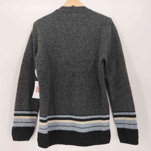 ポールスミスジーンズ Paul Smith JEANS ストライプ デザイン クルーネック ウール ニット メンズ import:M