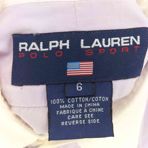 ラルフローレンスポーツ RALPH LAUREN SPORT 90S ポニー刺繍 L/S レギュラーカラー シャツ メンズ US:6