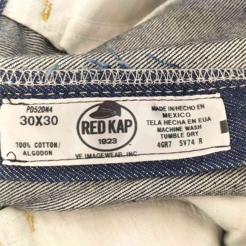 レッドキャップ RED KAP メキシコ製 ジップアップ ストレートデニムパンツ メンズ W30 L30