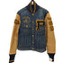 ポロラルフローレン POLO RALPH LAUREN LIMITED EDITION ヴィンテージ加工レザー切替デニムジャケット メンズ M