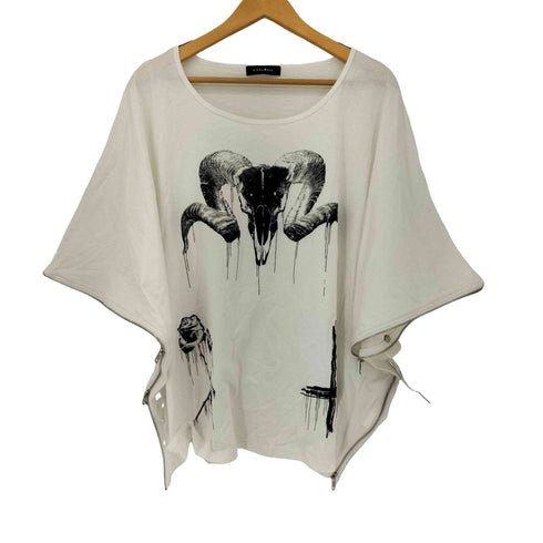 シヴァーライズ CIVARIZE ジップデザイン プリント S/S カットソー メンズ FREE