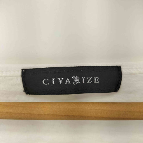 シヴァーライズ CIVARIZE ジップデザイン プリント S/S カットソー メンズ FREE