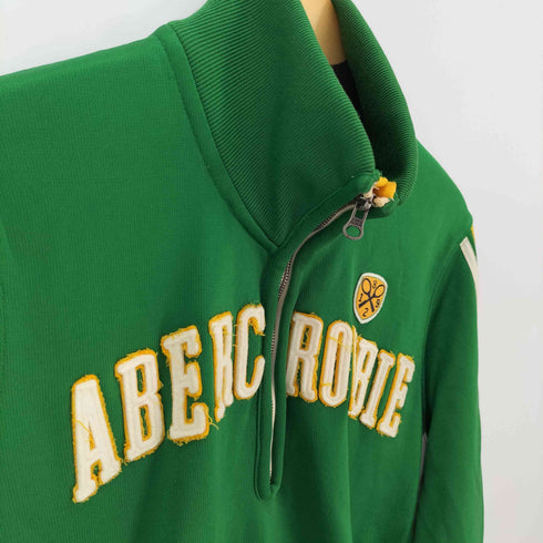 アバクロンビーアンドフィッチ Abercrombie & Fitch ハーフジップ十ラックトップ ジャージ ワッペン メンズ import:S