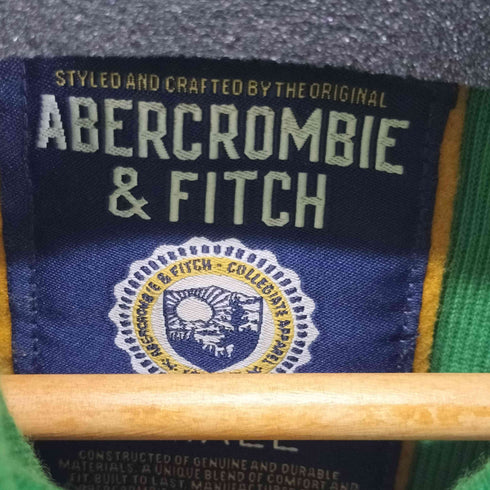 アバクロンビーアンドフィッチ Abercrombie & Fitch ハーフジップ十ラックトップ ジャージ ワッペン メンズ import:S