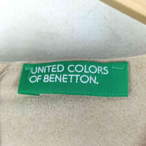 ユナイテッドカラーズオブベネトン UNITED COLORS OF BENETTON スエード ノースリーブワンピース レディース JPN:S