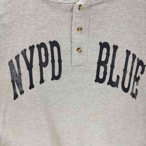 90s NYPD ツートンカラー ヘンリーネック USA製 メンズ JPN:XL
