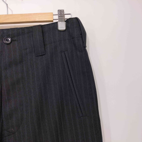マーガレットハウエル MARGARET HOWELL 2020AW 日本製 MORNING STRIPE WOOL ストライプ ウール スラックス メンズ JPN:S