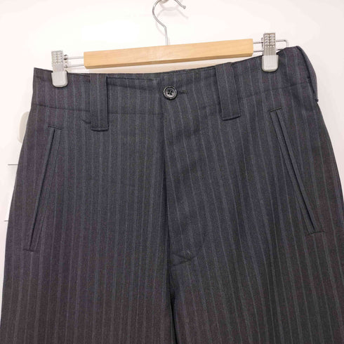 マーガレットハウエル MARGARET HOWELL 2020AW 日本製 MORNING STRIPE WOOL ストライプ ウール スラックス メンズ JPN:S