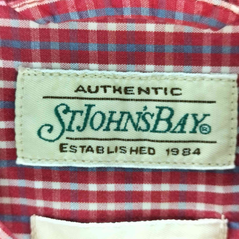 セントジョンズベイ STJOHNS BAY 90-00S ポプリンチェックシャツ メンズ JPN:L