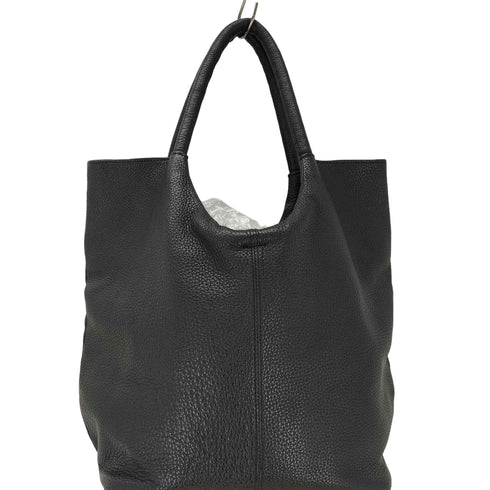 KAYNA ブラックレザートートバッグ レディース