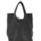 KAYNA ブラックレザートートバッグ レディース