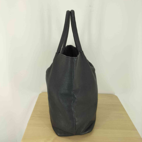 KAYNA ブラックレザートートバッグ レディース
