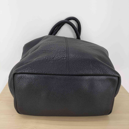 KAYNA ブラックレザートートバッグ レディース