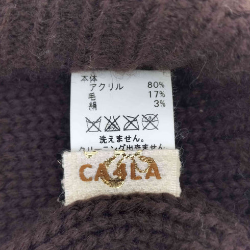 カシラ CA4LA つば付き ニットキャップ レディース