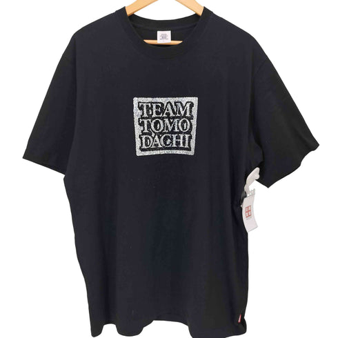 ザブラックアイパッチ THE BLACK EYE PATCH TEAM TOMODACHI LABEL RHINESTONE TEE メンズ JPN:XL