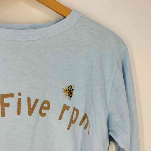 フォーティーファイブアールピーエム 45rpm ロゴプリント ボートネックTシャツ レディース