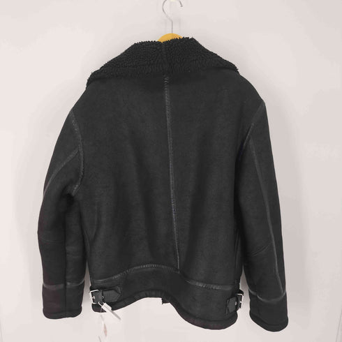 ザラ ZARA ライダースムートンジャケット B-3 メンズ import:XL