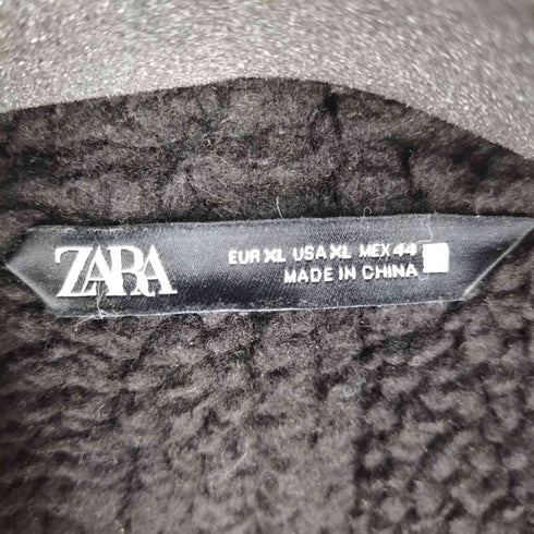 ザラ ZARA ライダースムートンジャケット B-3 メンズ import:XL