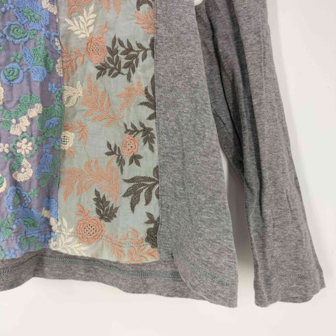 コットンハウスアヤ Cotton House Aya Castle Combe garden 花柄刺繍 クルーネックTシャツ レディース JPN:M