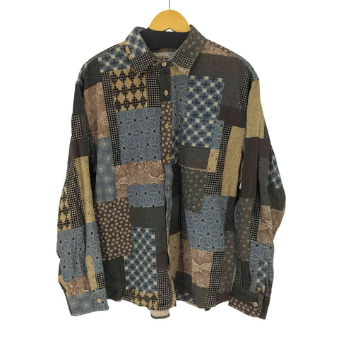 CHANGE WELL 2XL OLD WORK パッチワーク長袖シャツ メンズ JPN:XXL