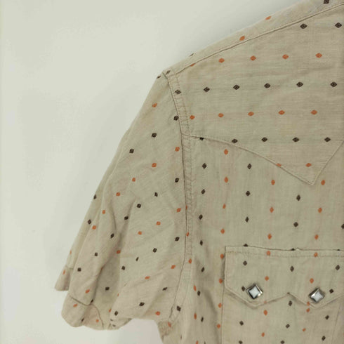 シュガーケーン SUGAR CANE ドットウェスタンS/S シャツ メンズ import:M