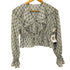 リリーブラウン Lily Brown 23SS フリルデザインクロップド L/S ブラウス レディース ONE SIZE