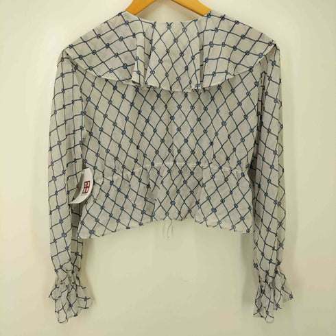 リリーブラウン Lily Brown 23SS フリルデザインクロップド L/S ブラウス レディース ONE SIZE
