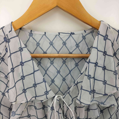 リリーブラウン Lily Brown 23SS フリルデザインクロップド L/S ブラウス レディース ONE SIZE
