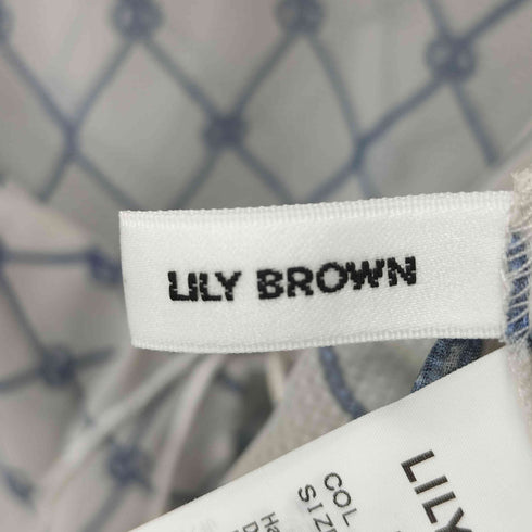 リリーブラウン Lily Brown 23SS フリルデザインクロップド L/S ブラウス レディース ONE SIZE
