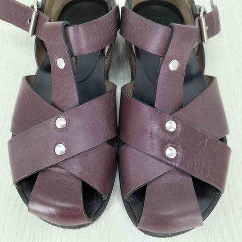 マルニ MARNI レザーグルカサンダル メンズ