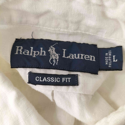 ポロラルフローレン POLO RALPH LAUREN CLASSIC FIT 半袖リネンシャツ メンズ JPN:L