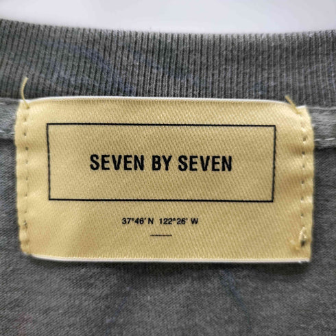 セブンバイセブン SEVEN BY SEVEN 23SS PIGMENT DYED TEE -Hydro dip dyeing- メンズ JPN:L