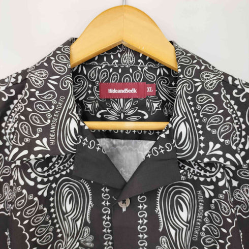 ハイドアンドシーク HIDE AND SEEK 24SS BANDANA PATTERN S/S SHIRT メンズ JPN:XL