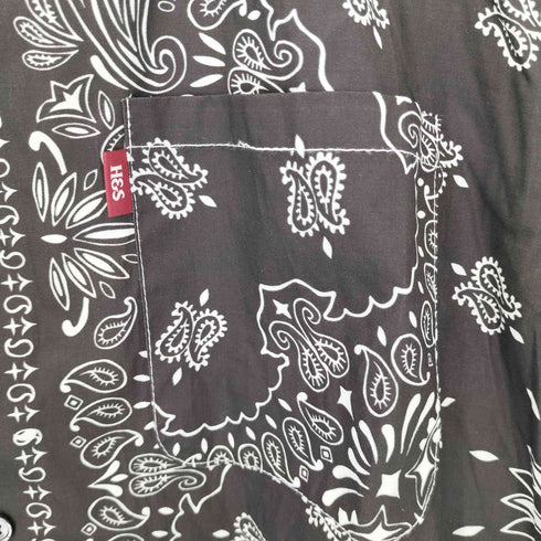 ハイドアンドシーク HIDE AND SEEK 24SS BANDANA PATTERN S/S SHIRT メンズ JPN:XL