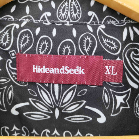 ハイドアンドシーク HIDE AND SEEK 24SS BANDANA PATTERN S/S SHIRT メンズ JPN:XL