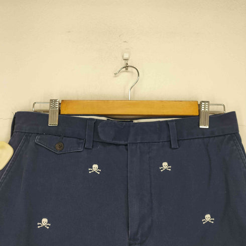 ラグビーラルフローレン Rugby Ralph Lauren スカル刺繍チノハーフパンツ メンズ 31