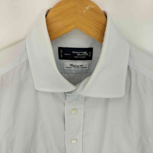 メーカーズシャツカマクラ Makers Shirt 鎌倉 Xinjang 100 Slim Fit レギュラーカラーシャツ メンズ 15 1/2 - 32 1/2