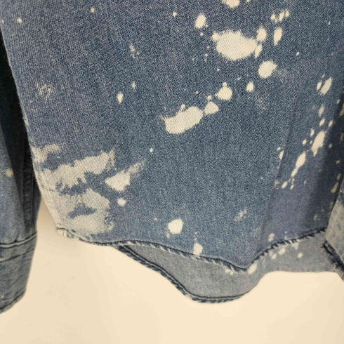 ポロバイラルフローレン Polo by RALPH LAUREN 80s 緑タグ ポニー刺繍 ブリーチ加工 ボタンダウンデニムシャツ メンズ 18