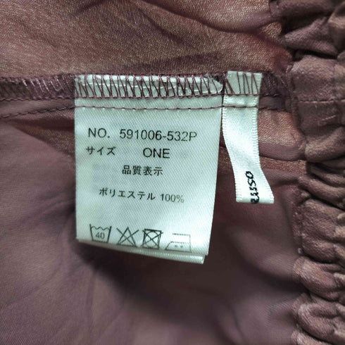 オズモーシス OSMOSIS 21SS ランダムワッシャースリットパンツ レディース ONE SIZE