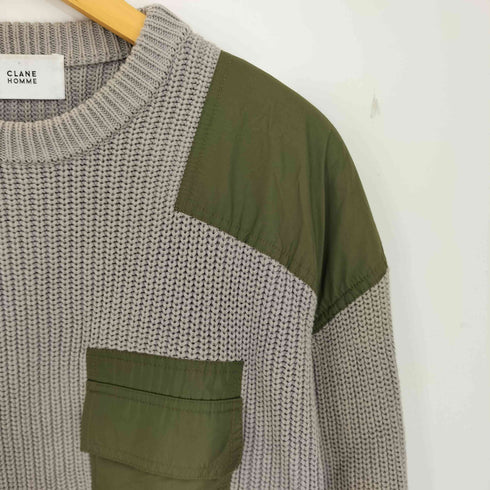 クラネオム CLANE HOMME MILITARY KNIT TORS コマンドニットセーター メンズ 1