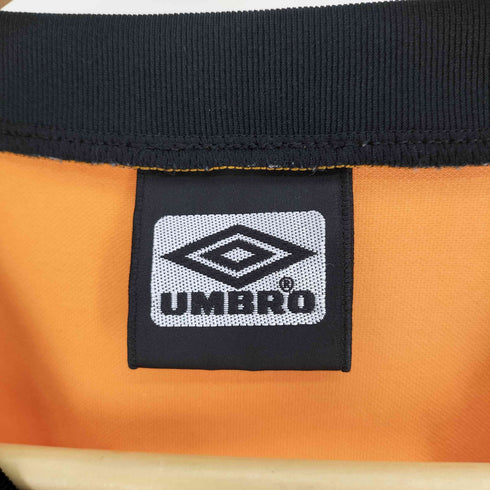 アンブロ UMBRO 90S-00S デサント社製 アームロゴライン ロゴプリント ゲームシャツ メンズ M-L