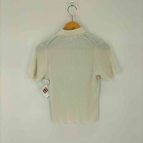 ユニクロイネスドラフレサンジュ UNIQLO INES DE LA FRESSANGE リブポロ カーディガン 半袖 レディース import:L