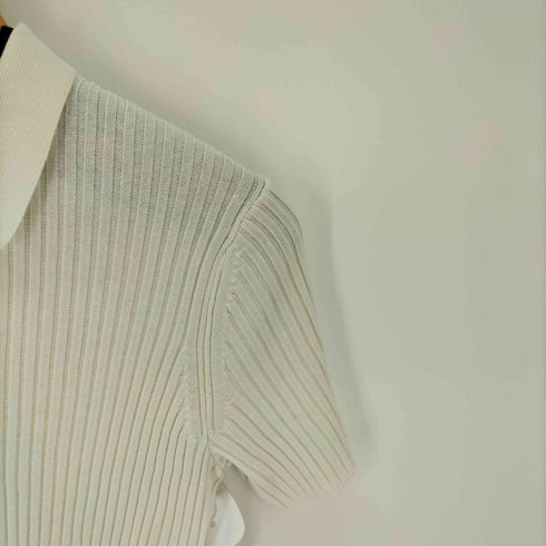 ユニクロイネスドラフレサンジュ UNIQLO INES DE LA FRESSANGE リブポロ カーディガン 半袖 レディース import:L