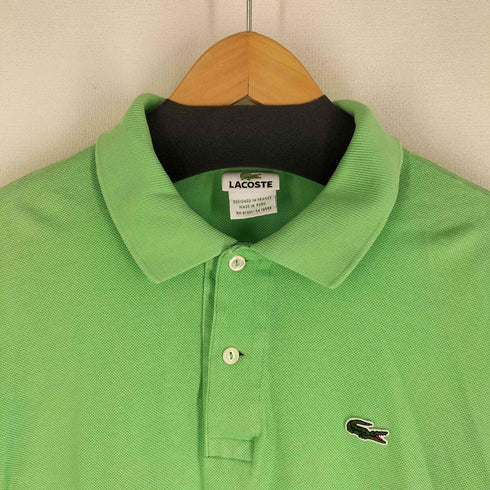 ラコステ LACOSTE ロゴパッチコットン鹿の子ポロシャツ メンズ 6