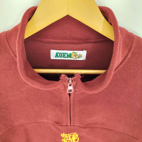 エージェム Agem 22aw ハーフZIPフリースプルオーバー レディース FREE