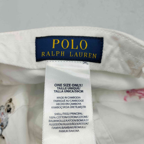 ポロラルフローレン POLO RALPH LAUREN PINK PONY ポロベア ピンク ポニー刺繍 6パネルキャップ レディース ONE SIZE