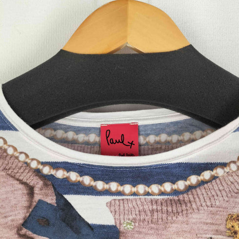 ポールスミスプラス Paul+ Paul Smith 転写プリント 半袖シャツ レディース JPN:M