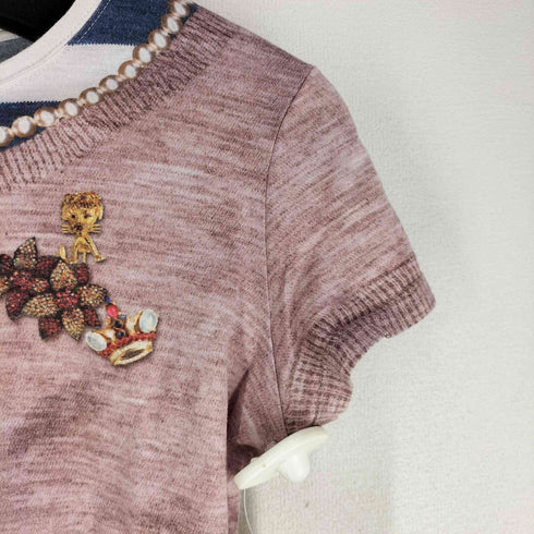 ポールスミスプラス Paul+ Paul Smith 転写プリント 半袖シャツ レディース JPN:M